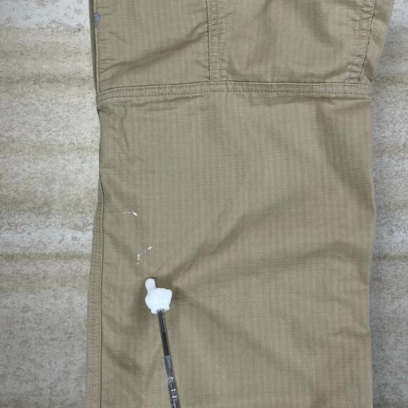 Vintage Carhartt Cargo Pants Tan Polyester Baggy Wide Leg Dungarees Painters 90s - Picture 6 of 8
